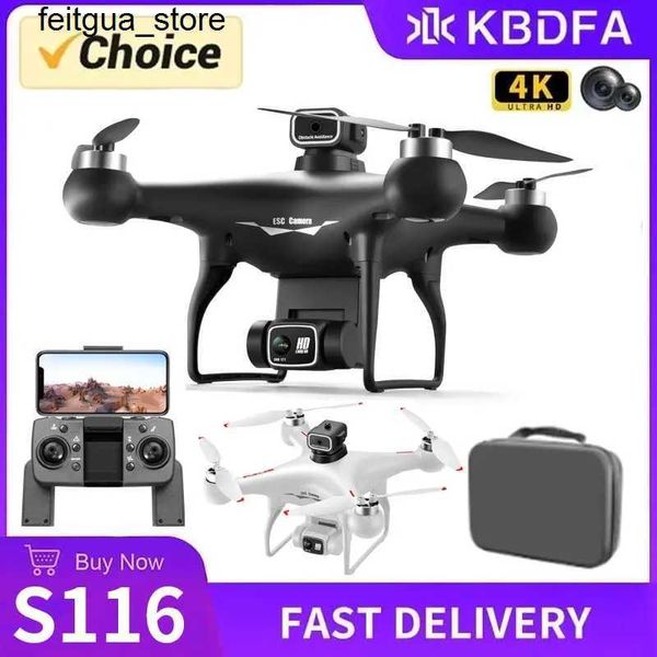 Drones kbdfa s116 drone professionnel double caméra hd photographie aérienne fpv hélicoptère évitement pliage rc quatre toys d'hélicoptère s24513