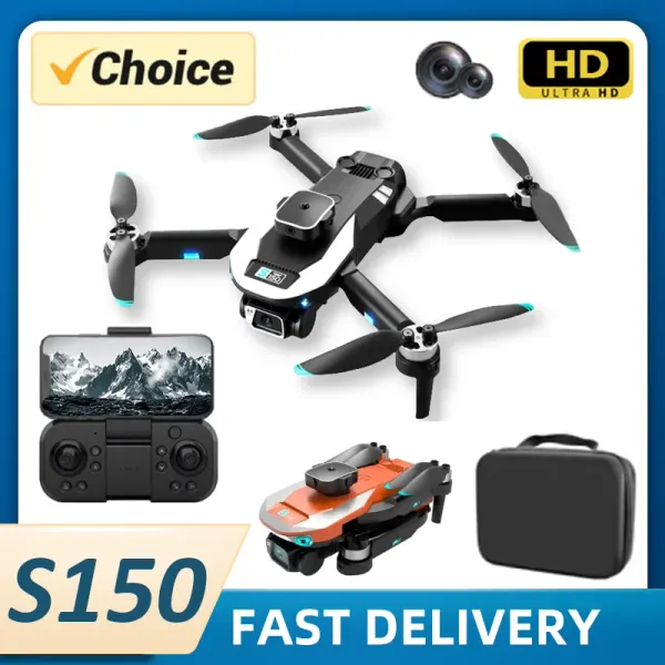 Drones KBDFA S150 Drone HD Dual Camera Professional Photography Photography Evitation Évitement sans pinceau Hélicoptère RC Quadcopter Toy Cadeaux