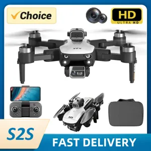 Drones KBDFA S2S Drone Professional Dual Hd Camera Aerial Photography FPV Helicopters Evitation Évitement pliable RC Quadcopter Toy Gift