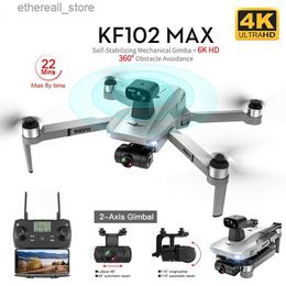 Drones KF102 MAX Drone 4K Profesional met HD-camera 5G WiFi GPS 2-assige Anti-Shake Gimbal Quadcopter Borstelloze Mini Dron KF102 4k Dron Q231108