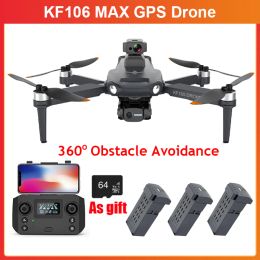 Drones KF106 Max 4K Cámara Evitación de obstáculos RC Helicóptero 3axis sin escobillas FPV GPS Quadcopter HD Camera RC Drones