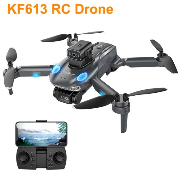 Drones KF613 RC DRONES MOTEUR sans balais GPS 2.4G Professionnel 4K HD Drone Drone Évitement du quadcoptère RC Hélicoptère