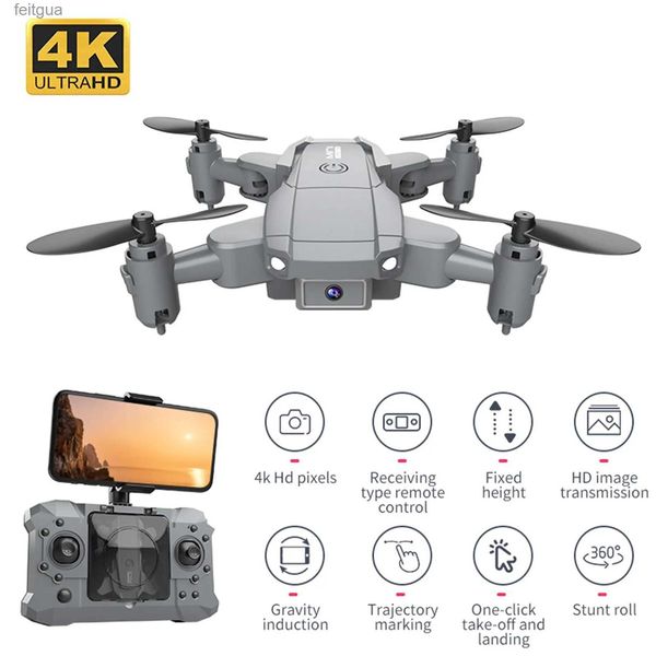 Drones KY905 Mini RC Drone con cámara 4K 1080P HD Wifi FPV Fotografía aérea Plegable Quadcopter Dron profesional Regalo Juguetes para niños YQ240213