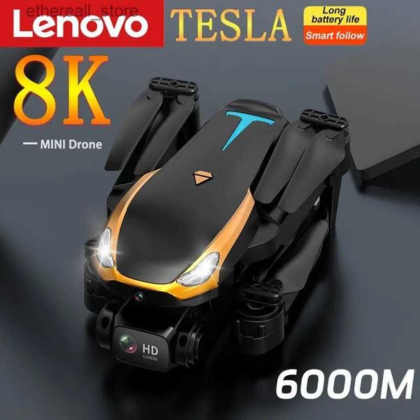 Drones Lenovo Tesla Drone 4k professionnel 8K HD photographie aérienne quadrirotor drones d'avion avec caméra télécommande Distance 6000M Q231108