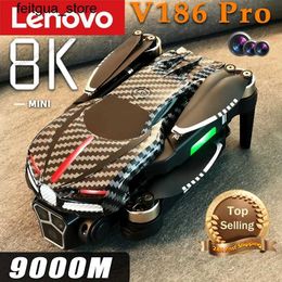 Drones Lenovo V186 Pro Professional Drone 8K HD Camera Omnidirectionele obstakel Vermijding GPS Brushless Motor Aerial Photography Drone S24513