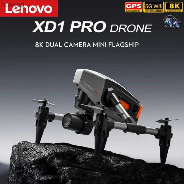 Drones Lenovo XD1 Drone Profesional 8K Gran Angular Enfoque Medio A Largo Cámara HD Fotografía Aérea Aviones Volando 8000m Siguiéndome YQ240201