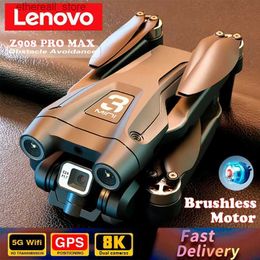 Drones Lenovo Z908Pro Pro Max Drone 8K Profesional HD Camera Borstelloze Obstakelvermijding Lucht Optische Opvouwbare Quadcopter 5000M Q231108