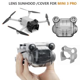 Couvercle de l'objectif de drones pour dji mini 3 pro lentilles capot capuche de protection du soleil couvercle de protection antiglare garde caméra gimbal pour le mini 3 drone accessoire