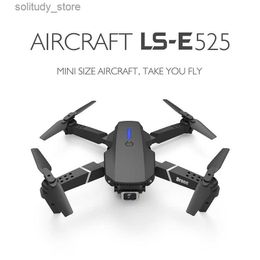 Drones LS E525 E88 PRO Drone 4K HD Lente dual Mini WiFi 1080p Transmisión en tiempo real FPV Cámaras de avión Plegable RC Quadcopter Regalo Juguete Q240311