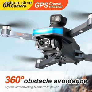 Drones M8 Pro Four Helicopter Remote Control Helicopter with Camera FPV Drone GPS HD 6K Drone Professional Toy Childrens Gift RC Aircraft S24513