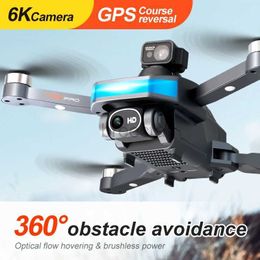 Drones M8 Pro Quadcopter Camera Fpv Drone Gps Hd 6k Afstandsbediening Helikopter Dron Profesional Kinderen Rc ldd240313