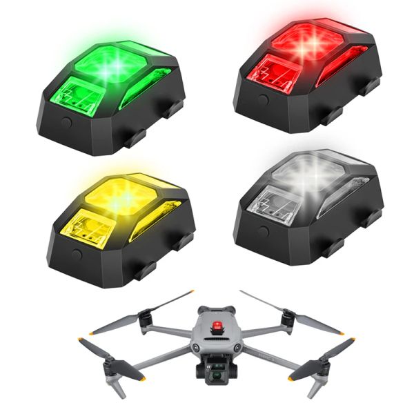 Drones Mavic 3 Luces LED Señal de vuelo Noche Lámpara estroboscópica Luces indicadoras de alarma para DJI FPV/Mavic 3/AIR2/Mini 2/Mini 3 Pro accesorio