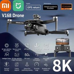 Drones Mijia V168 GPS Drone 8K 5G Fotografía aérea profesional Cámara dual Omnidireccional Obstacos Evitación para drones sin escobillas D240509