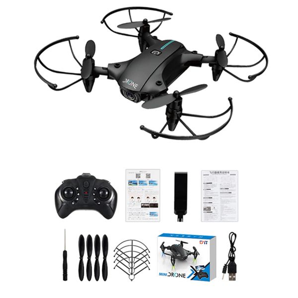 Drones Mini Drone avec photographie de caméra HD 4K 2,4 GHz 4ch Mode sans tête Drone RC pour enfants Toys Cadeaux ou débutants