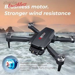 Drones Mini RC Drone FPV Photographie sans balais pliant quatre hélicoptères Drone professionnel H16 Toy Childrens 14y avec caméra WiFi 4K + D240509
