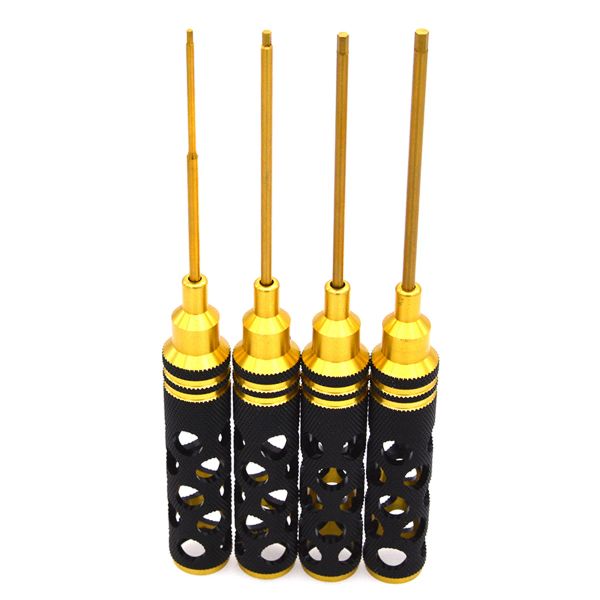 Drones Multi Uso 4pcs Hex Tarnefortador Herramienta de llave de llave Conjunto de herramientas para bicicletas RC RC Dron/CAR/Robot Kit Hex Llana Hex