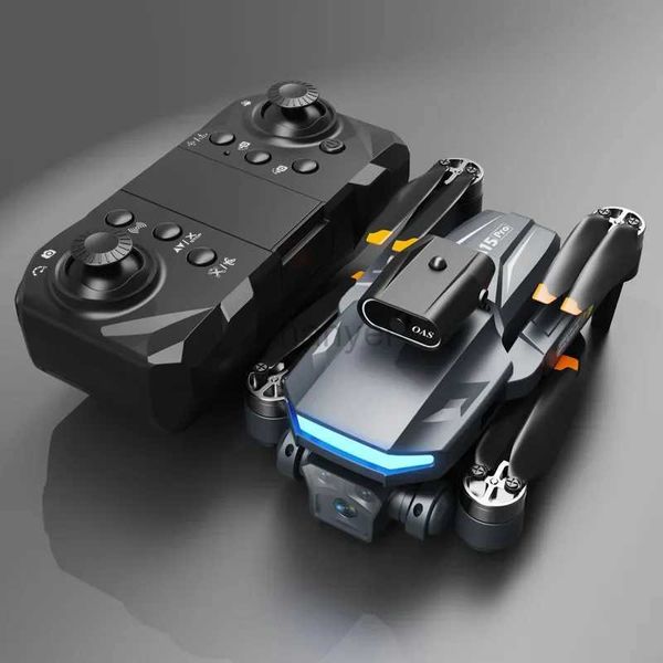 Drones New A15 Pro Brothless Drone Aerial Photography Quadcopter Obstacter Évitement pliant Remote Control Plane Toy 240416