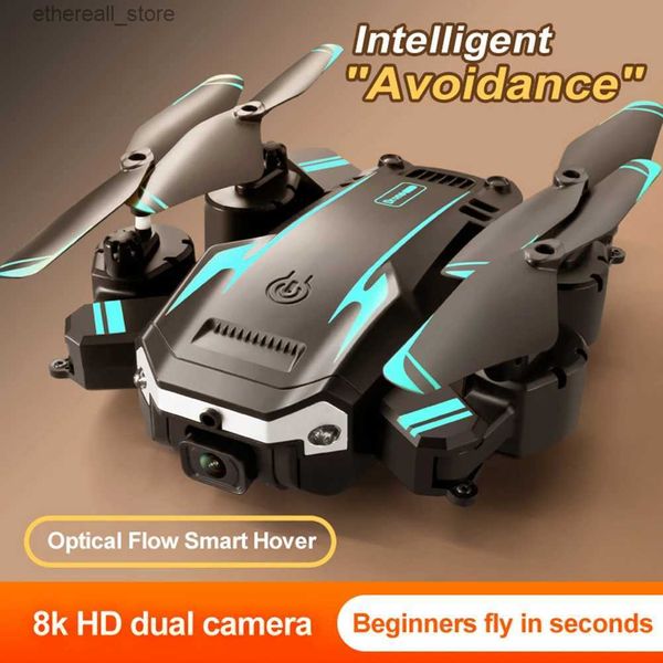 Drones Nouveau Drone G6Pro 8K 5G GPS double caméra HD photographie aérienne évitement d'obstacles pliable hélicoptère à quatre rotors Distance 5000M Q231108