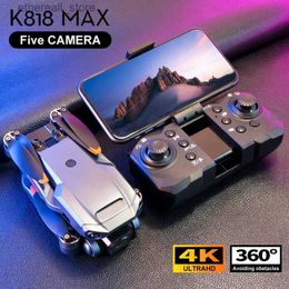 Drones Nouveau K818 MAX Pro Drones sans brosse professionnels pliable FPV RC Drone quadrirotor pour les débutants 360 évitement actif d'obstacles 3C 4K Q231108