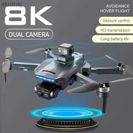 Drones Nouveau K918 MAX GPS Drone 8K HD caméra aérienne professionnelle évitement d'obstacles sans brosse pliable quadrirotor FPV Distance 1.2KM YQ240129