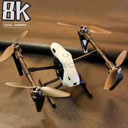 Drones Nouveau KS66 Mini Drone 4k professionnel 8K HD caméra photographie aérienne moteur sans brosse Rc hélicoptère quadrirotor Fpv Drones ldd240313