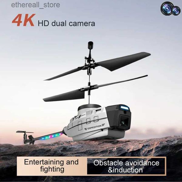 Drones Nouveau KY202 professionnel 4K Drone HD caméra détection de geste avec ESC Six axes Wifi Sentinel espion hélicoptère télécommande jouet cadeau Q231108