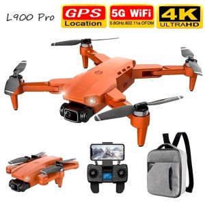 Drones Nieuwe L900 Pro Drone 4K HD Dual Camera met GPS 5G WiFi FPV RealTime Transmission Bushless Motor RC Afstand 1,2 km Quadcopter