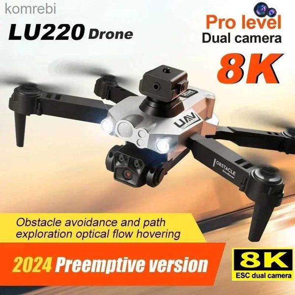 Drones Nouveau LU200 Drone 8K GPS professionnel RC avion photographie flux optique évitement d'obstacles quadrirotor pour adultes enfants 24313