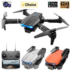 Drones Nouveau Mini drone E99 4K WIFI HD caméra FPV pliable RC photographie aérienne quadrirotor jouet hélicoptère cadeau de vacances pour les enfants YQ240129