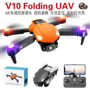 Drones Nouveau produit V10 Couleur Optical Flow Occlusion Drone Haute définition Photographie Atend Remote Contrôle D240509