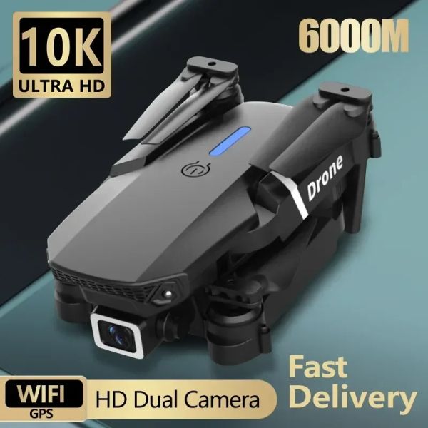 Drones New Professional E88 Pro Drone 10k grand angle HD HEAUX HAUTE