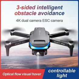 Drones nouveaux RG107 Pro Drone ESC 4K Évitement d'obstacles à trois côtés Professionnel Double Caméra HD FPV Photographie aérienne Pliable Quadcoptère 240417