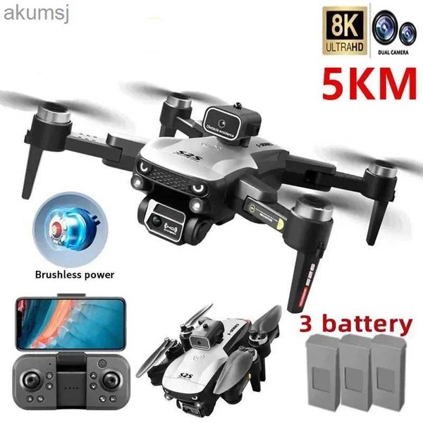 Drones Nuevo S2S Profesional RC Drone 5G 4 6 8K HD ESC Cámara Evitación de obstáculos Helicóptero FPV Flujo óptico Control remoto Quadcopter YQ240129