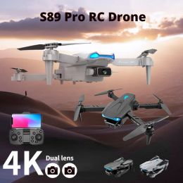 Drones New S89 Mini Drone 4K HD Dual Camera Professional WiFi FPV DRONES Préservation RC Quadcopter Helicopters Smart Selfie