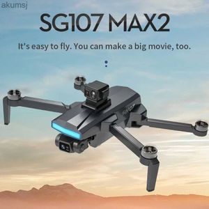 Drones Nouveau SG107 Max2 Rc Drone 4K Hd caméra aérienne 2 axes cardan WIFI 5G Fpv 360 évitement d'obstacles moteur sans brosse quadrirotor jouets YQ240129
