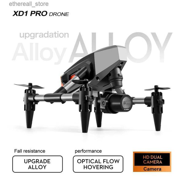 Drones Nouveau XD1 Mini Drone 4K professionnel 8K double caméra 5G WIFI hauteur maintien quatre côtés évitement d'obstacles RC quadrirotor jouets Q231108