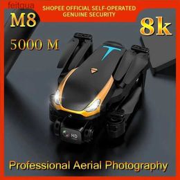 Drones Original M8 Drone 8K HD double caméra professionnelle 360 éviter les Obstacles quadrirotor télécommande hélicoptère 5000 mètres YQ240213