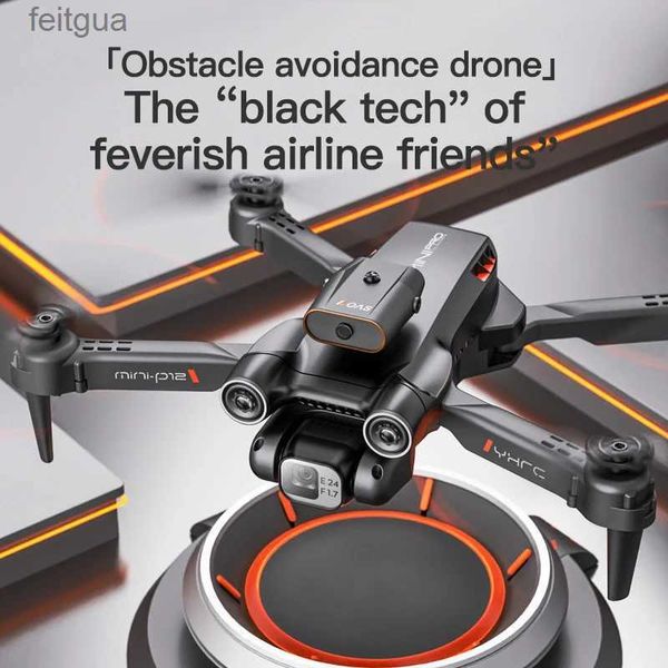 Drones P12 Drone avec caméra unique 8K HD pliable RC quadrirotor télécommande Distance 3000M enfant jouets anniversaire Festival cadeaux YQ240213