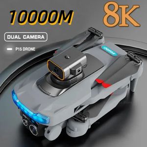 Drones P15 Drone 8k Professional Camera 8K GPS HD Photographie aérienne DUALCAMEER