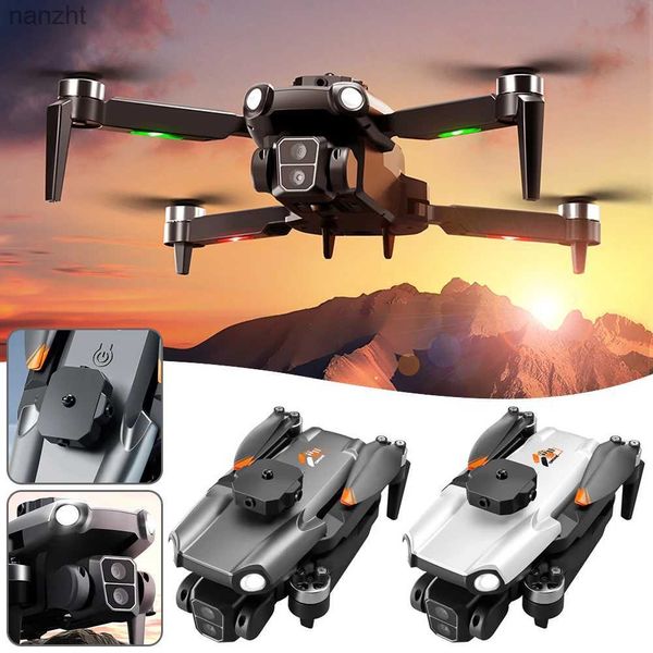 Drones Véhicule aérien sans pilote à double objectif portable avec sac de rangement pour osciller quatre jouets d'hélicoptère WX