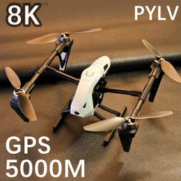 Drones PYLV NIEUWE KS66 Mini Drone 4k professioneel met 8K HD-camera Luchtfotografie Borstelloze motor Rc-helikopter Quadcopter FPV-speelgoed Q231108