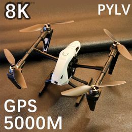 Drones PYLV NIEUWE KS66 Mini Drone 4k Profesional met 8K HD Camera Luchtfotografie Borstelloze motor Rc Helikopter Quadcopter FPV Speelgoed Q231107