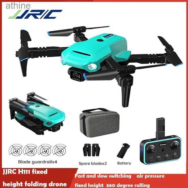 Drones RC Drone avion double pour JJRC H111 caméra flux optique positionnement réglage de la hauteur Mini pliant quadrirotor UAV double caméra jouets YQ240129