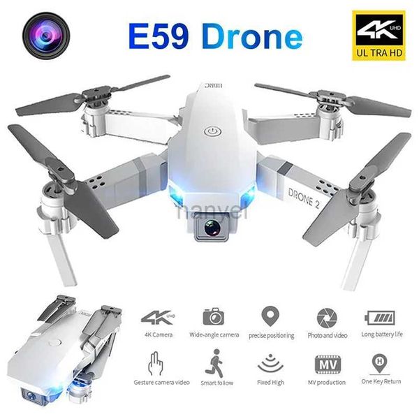 Drones RC Drone Quadcopter UAV WiFi FPV avec 4K HD Professional Camera Photography Photography Remote Control Helicopter Toys 240416