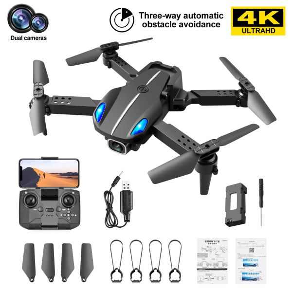 Drones RC Drone Uav Aerial Photography 4K HD Double appareil photo Évitement de pliage Pliant Quadcoptère Remote Contrôle Aircraft