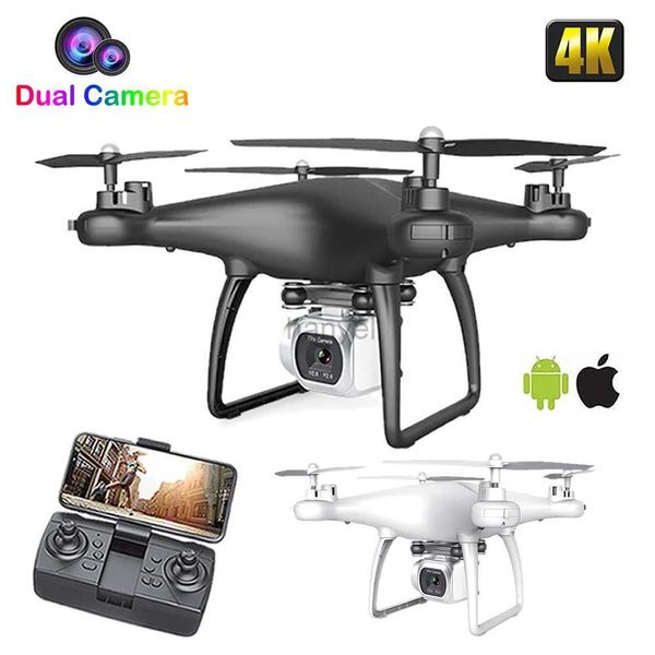 Drones RC Drone WiFi FPV UAV con fotografía aérea 4K HD Pixel Cámara control remoto 4-Aixs Aeronave Quadcopter Flying Toys Jimitu 240416