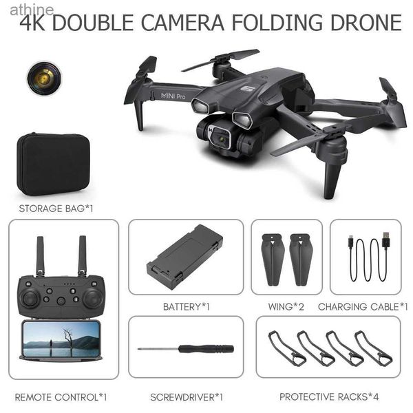 Drones RC Drone con cámara 4k Control remoto Helicóptero Aéreo Plegable Radiocontrolado Quadcopter Control de gestos WIFI PVF Juguete Regalo YQ240129