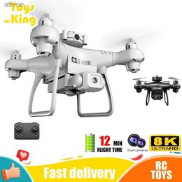 Drones RC Mini Drone 4k Dron quadrirotor CS8MINI évitement d'obstacles UAV aérien 4 axes avion télécommandé avion jouets pour garçon cadeau YQ240129