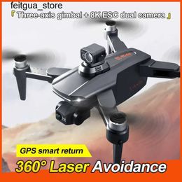 Drones RG106 Pro Drone 8K Professional 5G GPS WiFi High-Definition Double Caméra Drone 3-AXISS24513