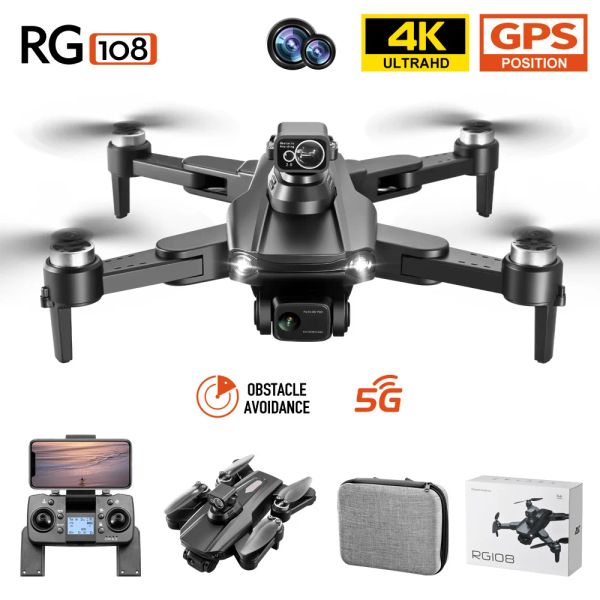 Drones RG108 Pro GPS Drone Professional 4K HD CAME CAMERIE FPV ACODIGNANCE Aérien Photographie Brushless Motor Motor Foldable Quadcopter Dron